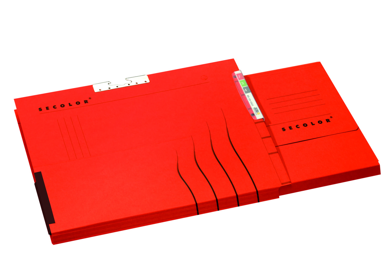 Secolor Collection Folder, Lateral, A4, 100% Recycled Cardboard, FSC® 