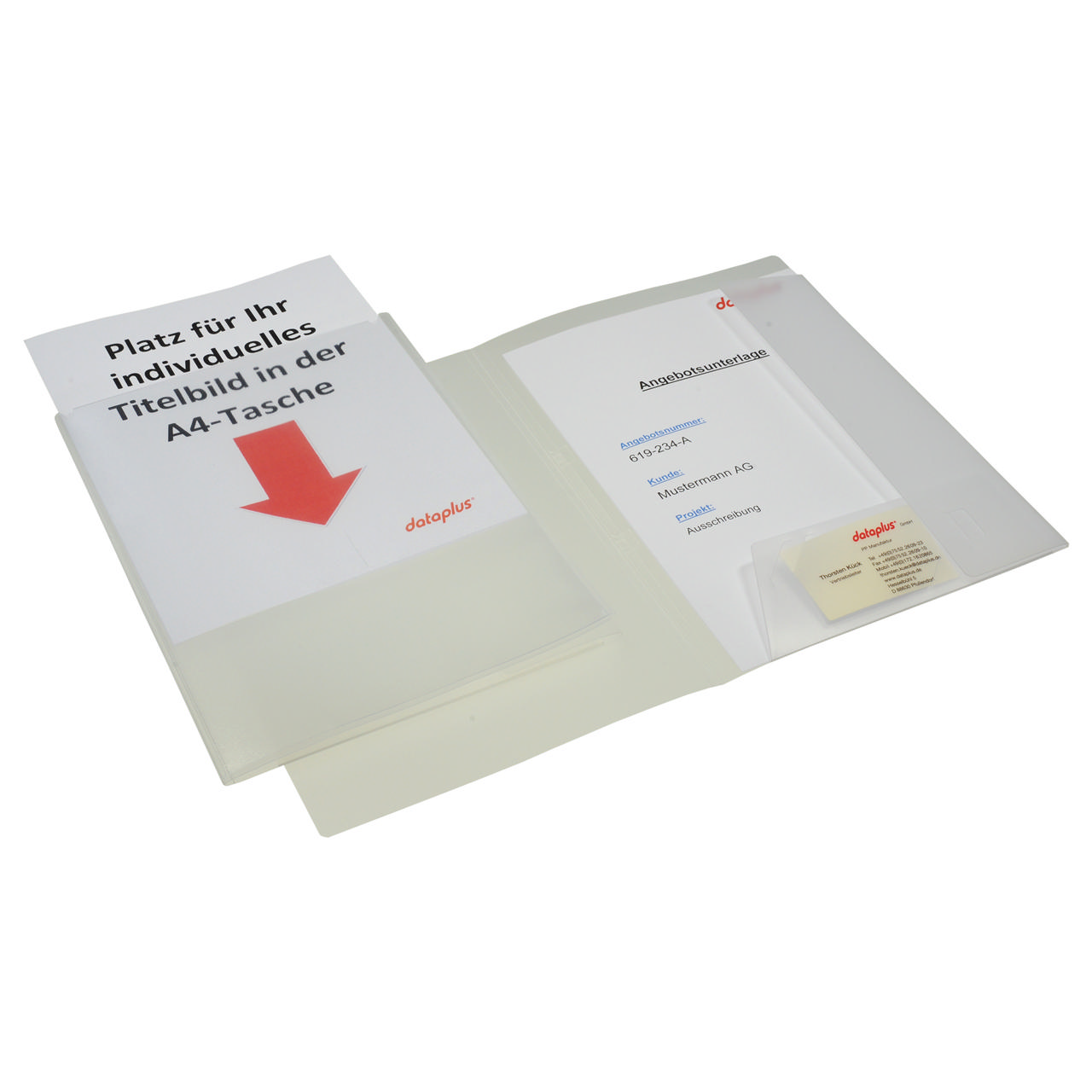 Customisable Quotation Folder with flaps, A4