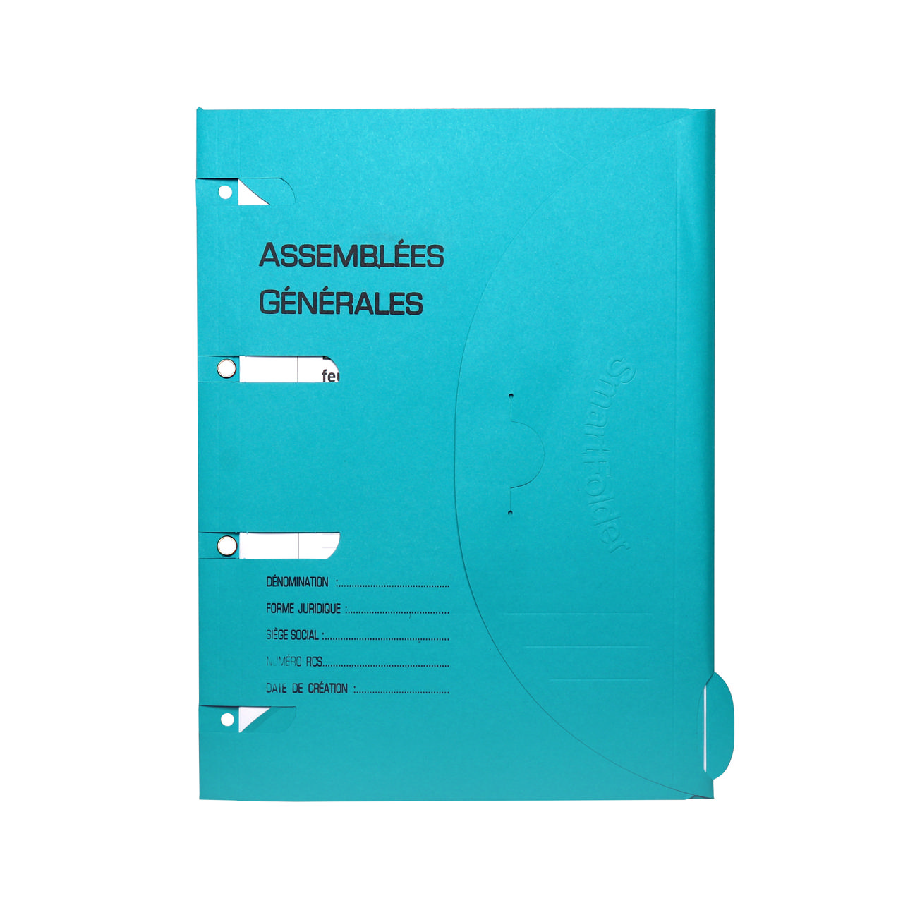Smartfolder rei'itetty kansio, välilehdellä, yleiskokoukset, 50 paperiarkkia, A4
