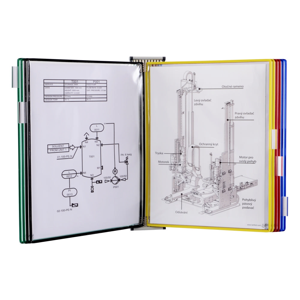 Tarifold Metal Wall Document Display System, A3, 10 Pockets