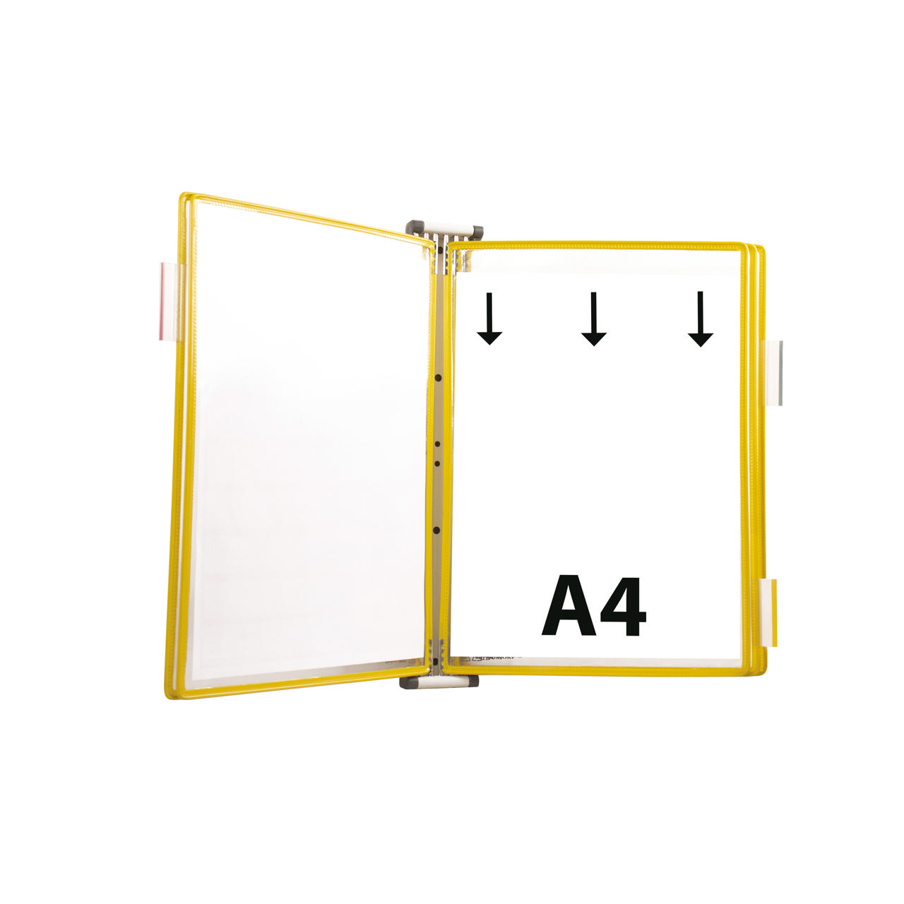 Tarifold magneettinen seinäkiinnitteinen asiakirjanäyttöjärjestelmä, A4, 5 taskua