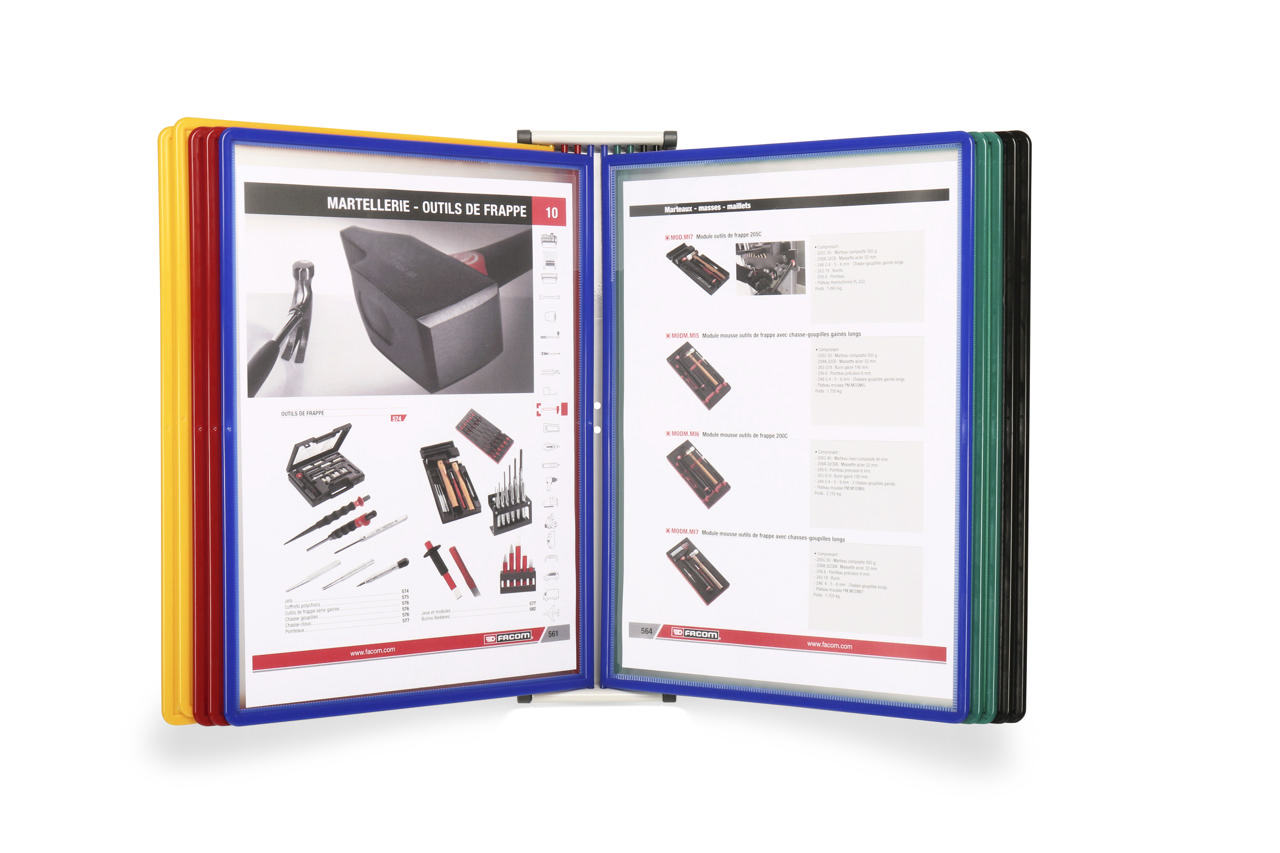 Easy Load Wall Document Display System, A4, 10 PP Pockets