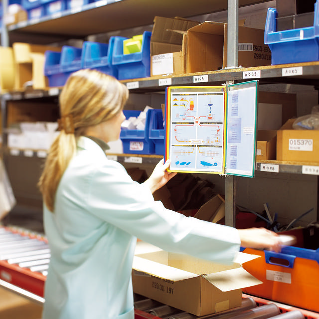 Tarifold-ruokaseinädokumenttien näyttöjärjestelmä, A4, 5 taskua