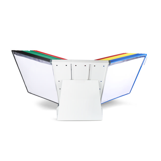 Tarifold metallinen pöytäteline, tietopaneelijärjestelmä, A4, 30 tietopaneelia