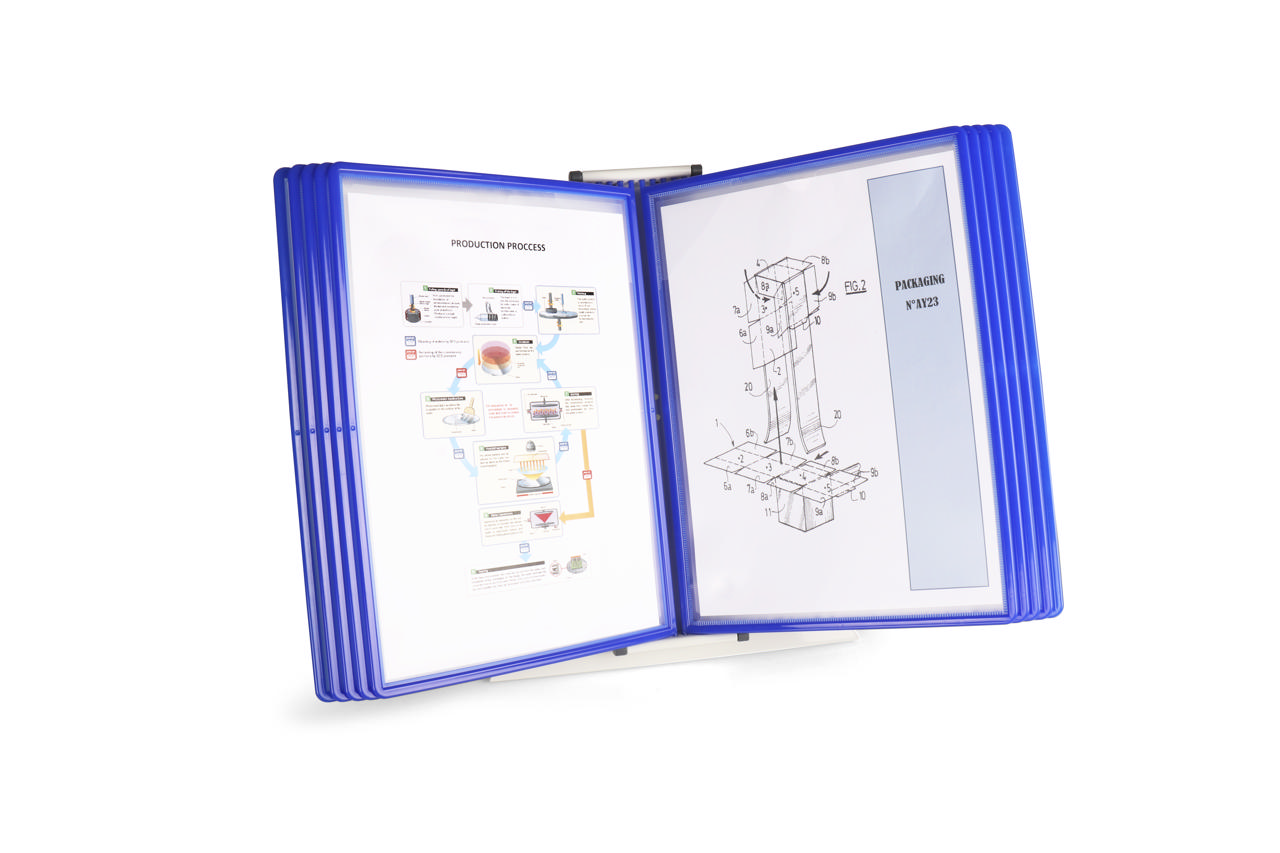 Easy Load Desk Document Display System, A4, 10 PP Pockets