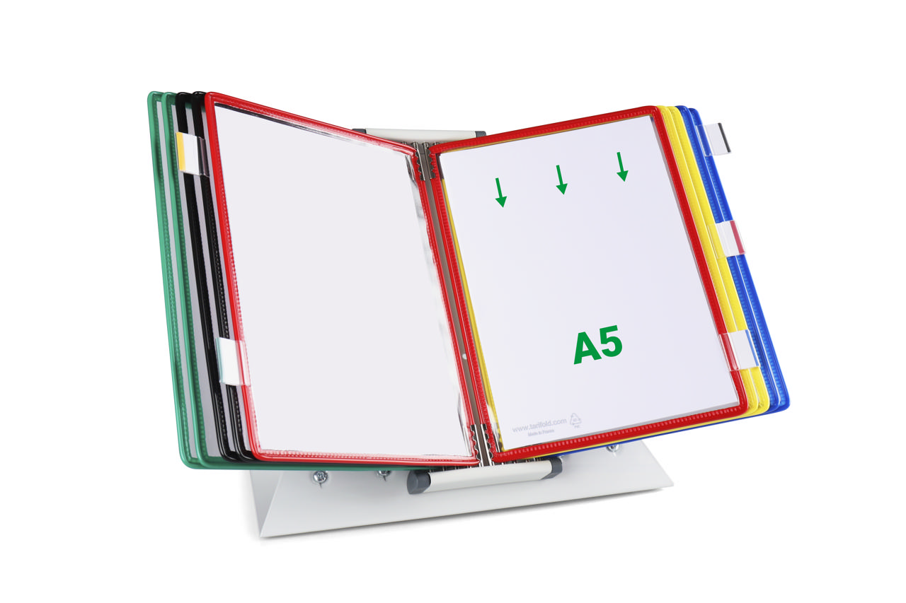 Tarifold Metal Desk Document Display System, A5, 10 Pockets 