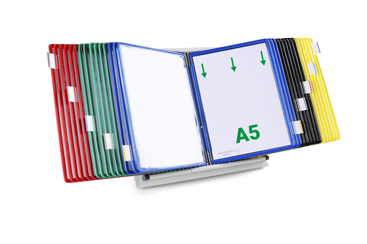 Tarifold Metal Desk Document Display System, A5, 30 Pockets 