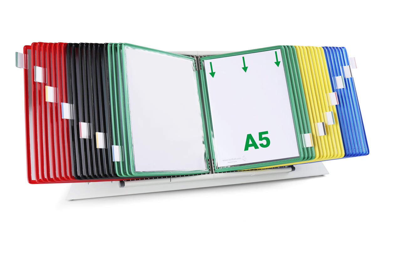 Tarifold Metal Desk Document Display System, A5, 40 Pockets 