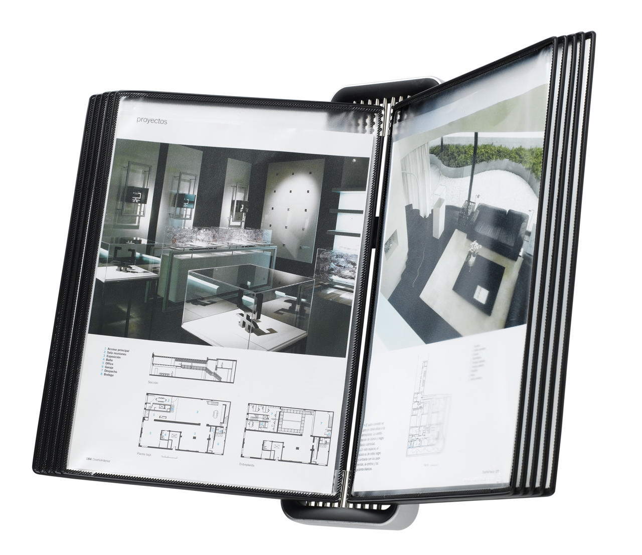 Tarifold Veo Wall Document Display System, A4, 10 PP Pockets