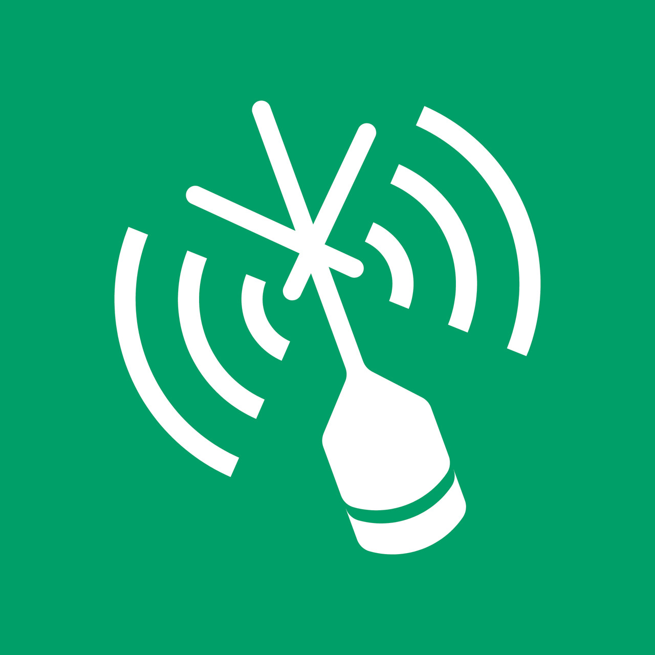 Turvamerkki Hätäpaikannuslähetin, 150 x 150 mm