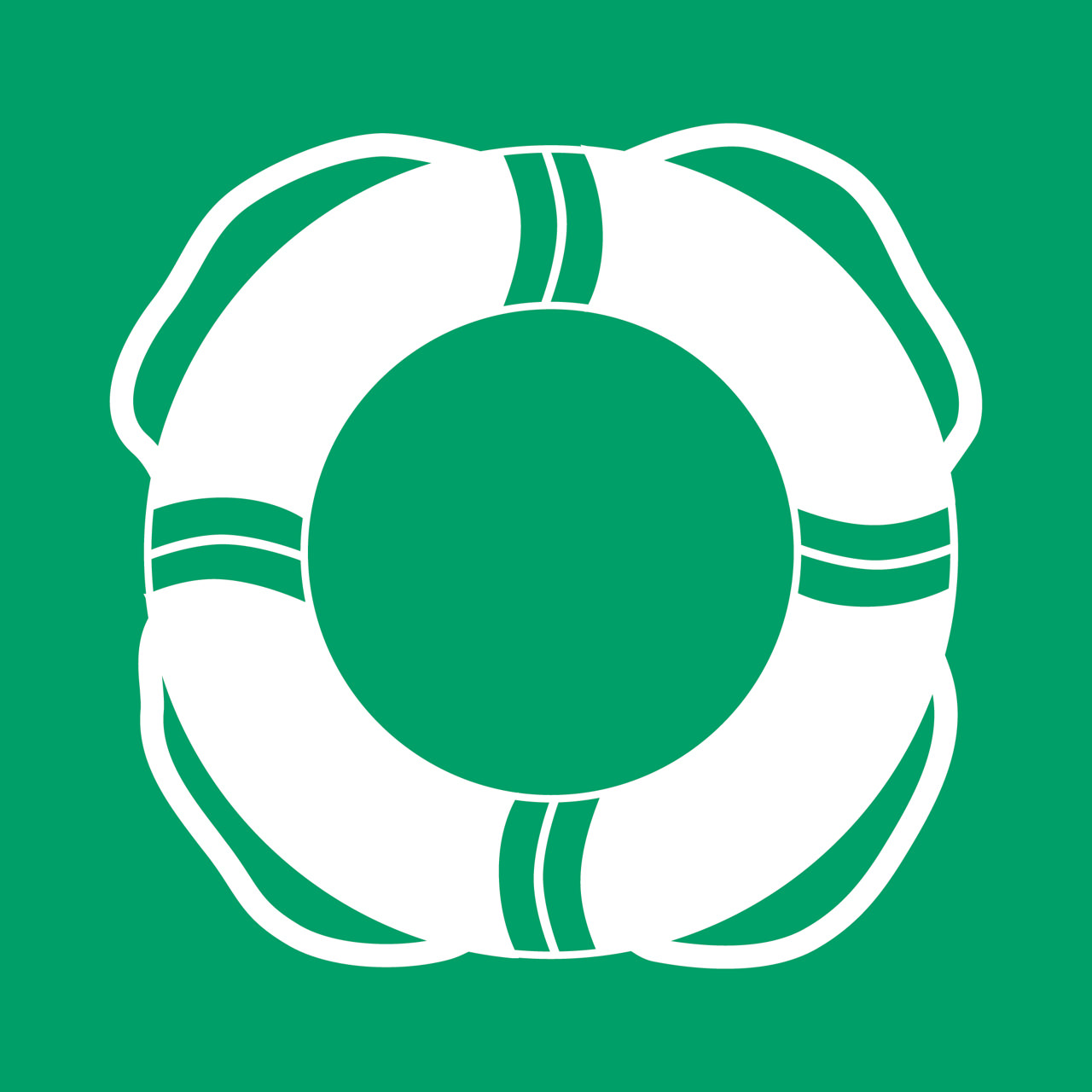 Turvallisuusmerkki Vesipelastusvälineet, 200 x 200 mm