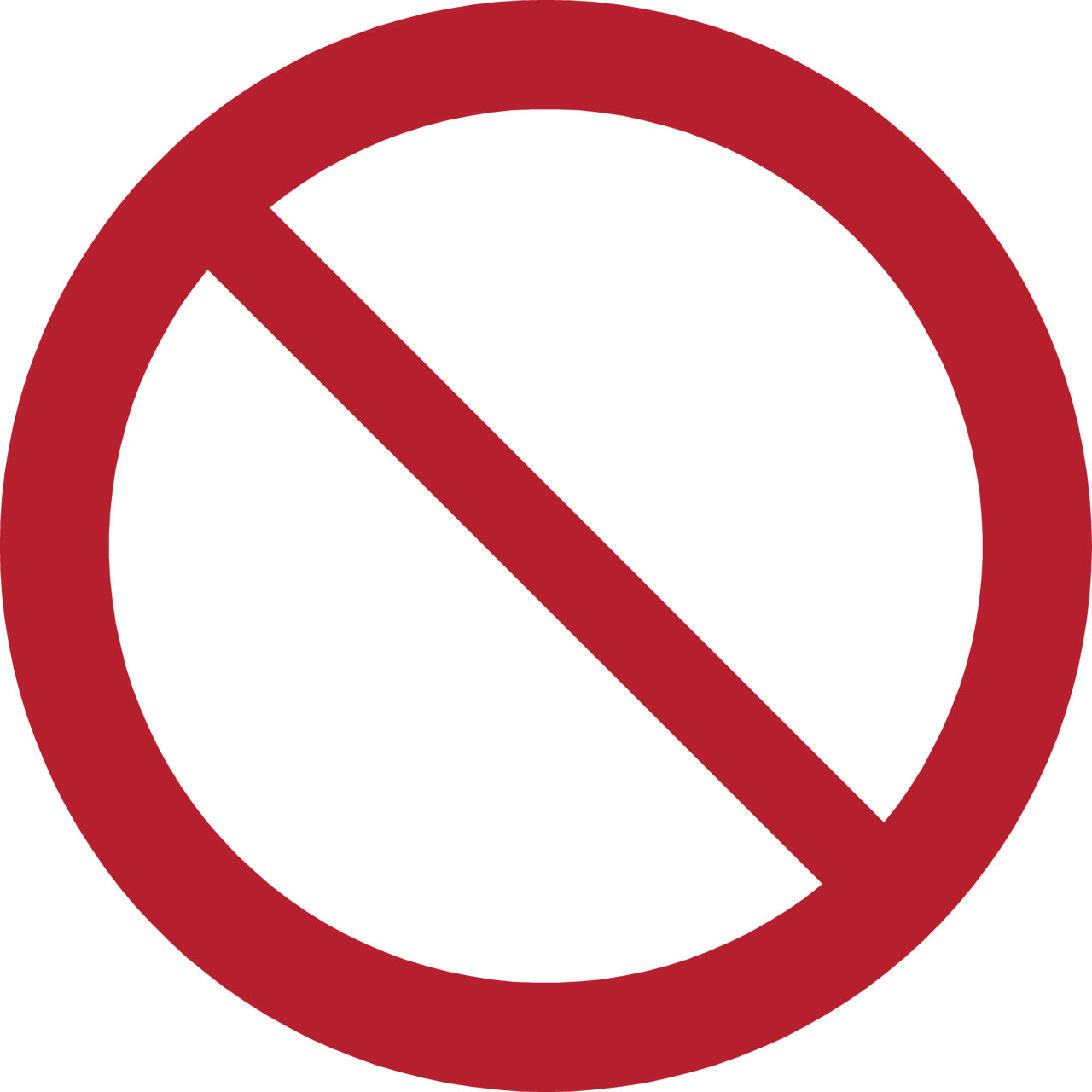 Yleinen kieltomerkki, 200 mm