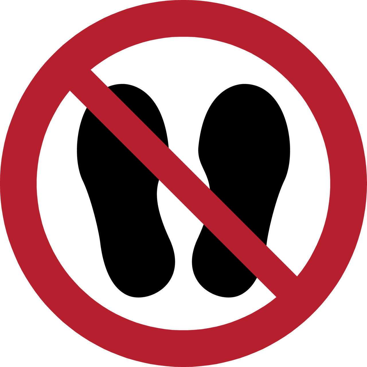 Turvallisuusmerkki Älä kävele tai seiso tässä, 300 mm