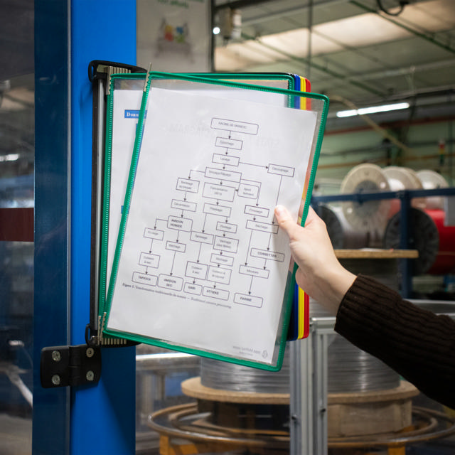 Tarifold Pro Wall Document Display System, A4, 10 Pockets