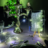 Muokattava akryylinen pöytäkortti, suorakulmainen