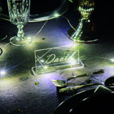 Muokattava akryylinen pöytäkortti, suorakulmainen