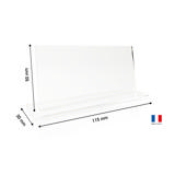 Muokattava akryylinen pöytäkortti, suorakulmainen