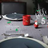 Muokattava akryylinen pöytäkortti, pyöreä