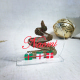 Muokattava akryylinen pöytäkortti, pyöreä