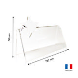 Muokattava akryylinen pöytäkortti tähdellä