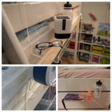 Ripustettava akryyli yöpöydän hylly, Pieni