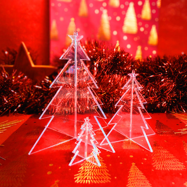 Akryyli joulupuu setti