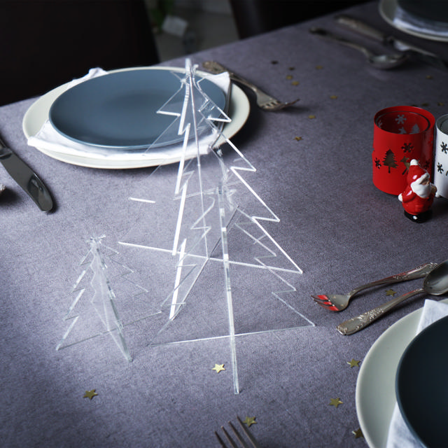 Akryyli joulupuu setti