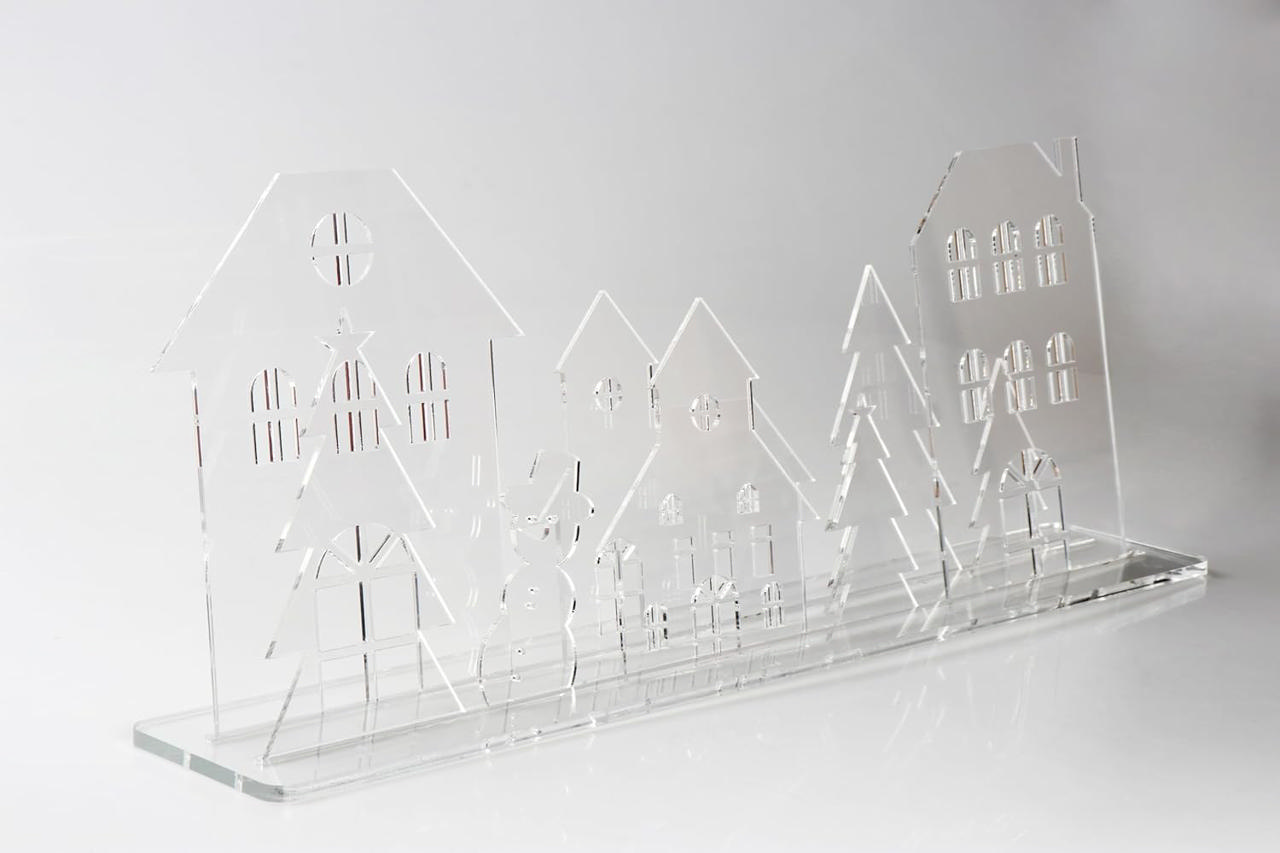 Acrylic Christmas Village