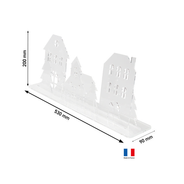 Akryylinen joulukylä