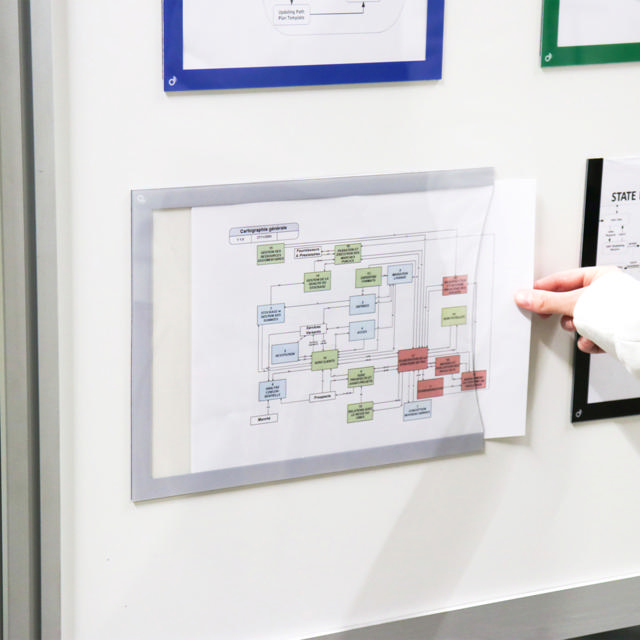 Magneettinen asiakirjakehys, A4