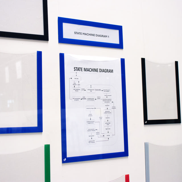 Magneettinen asiakirjakehys, A4