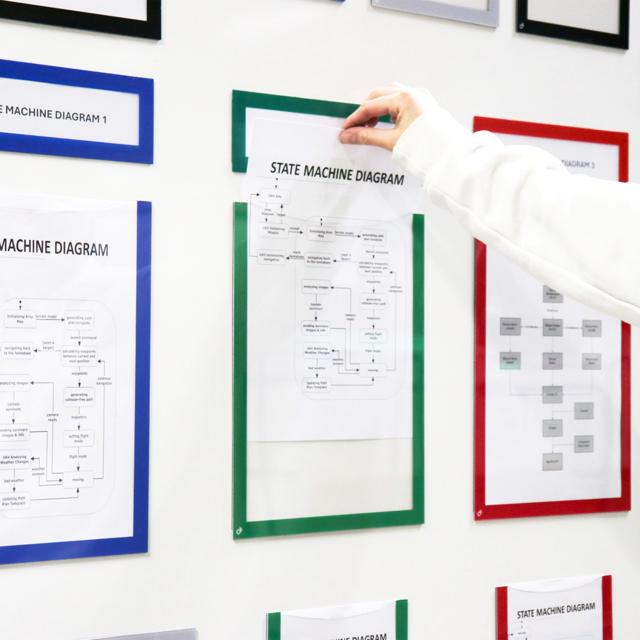 Magneettinen asiakirjakehys, A4