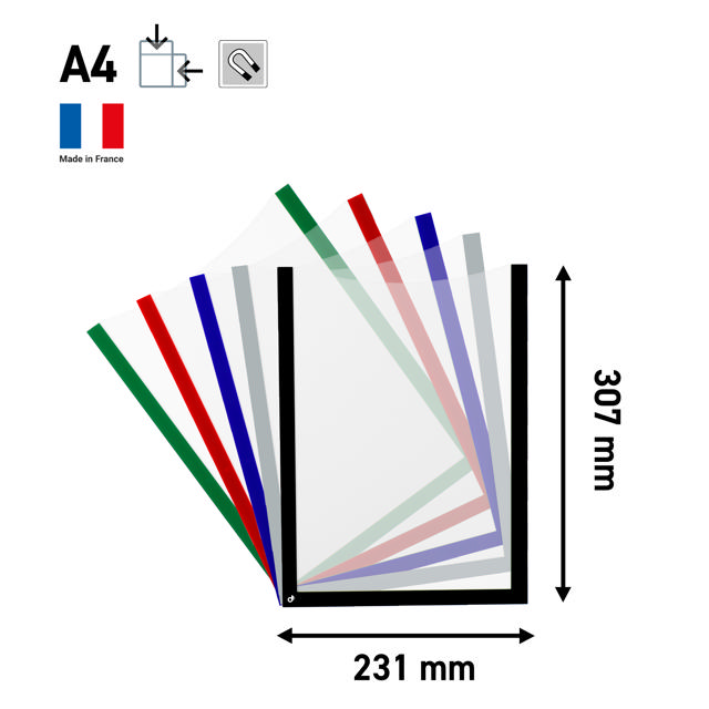 Magneettinen asiakirjakehys, A4