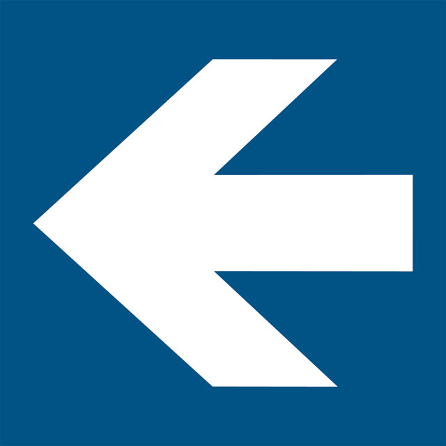 Nuoli vasemmalle merkki