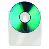 Itsekiinnittyvä CD/DVD-tasku, sormiaukolla, pysyvä