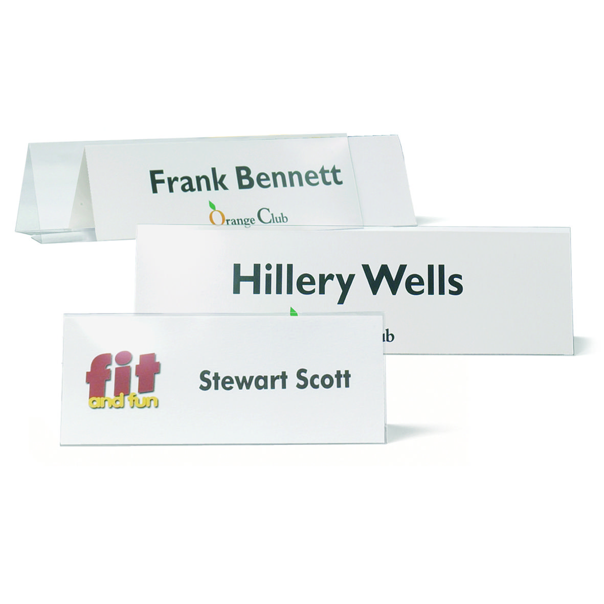 Table Name Sign, 210 x 63 mm, with Inserts