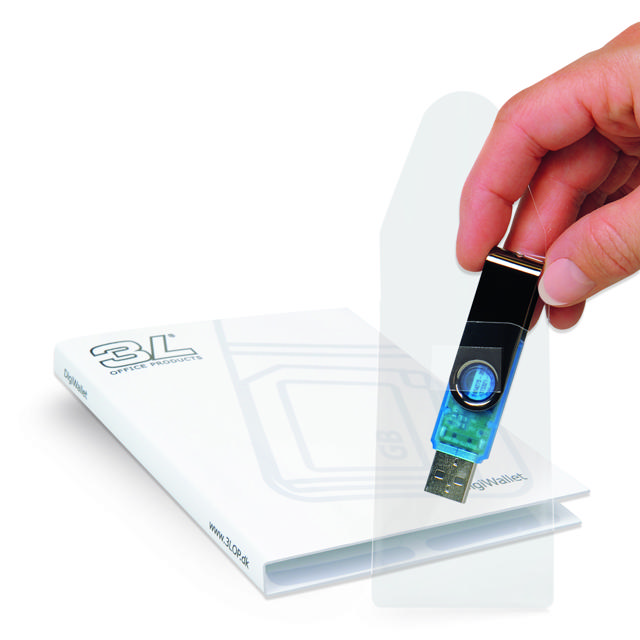 Itsekiinnittyvä USB-tasku, pysyvä